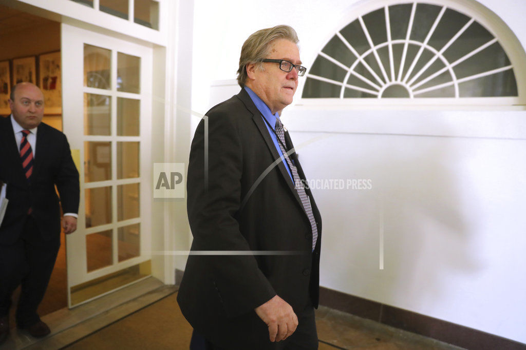 Strategist Steve Bannon pushed out at White House